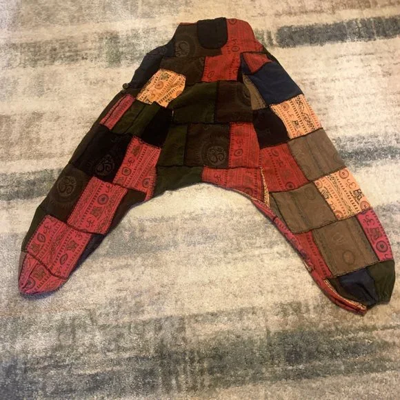 Handmade Dungarees Patchwork Overalls/Jumpsuit BOHO, Hippy, Baggy - Picture 7 of 14